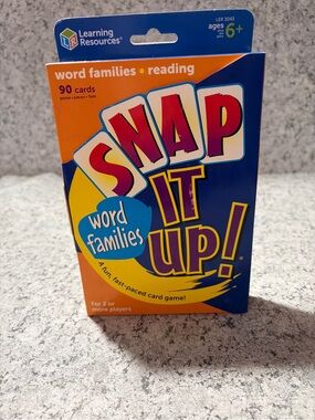 Learning Resources Snap It Up Word Families Phonics Reading Card Game LER 3043